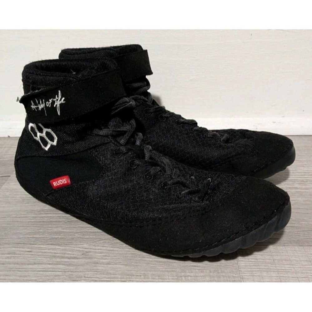 Rudis Samurai Speed Black Wrestling Boxing Shoes Men’s Size 10.5 READ